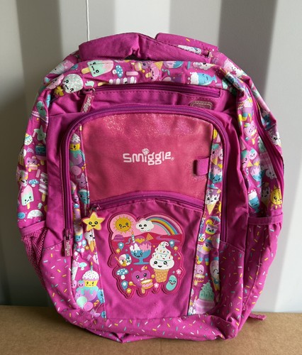 Smiggle pink backpack - backpack,