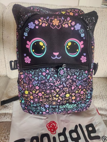 Smiggle black cat school - black,